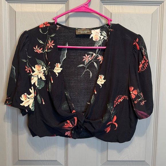 Zara Front Tie Crop - Picture 1 of 7